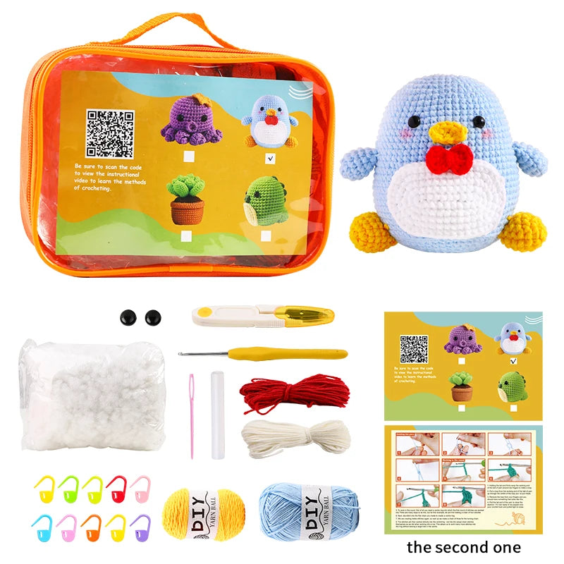 Penny the Penguin Crochet Kit - HookedIn