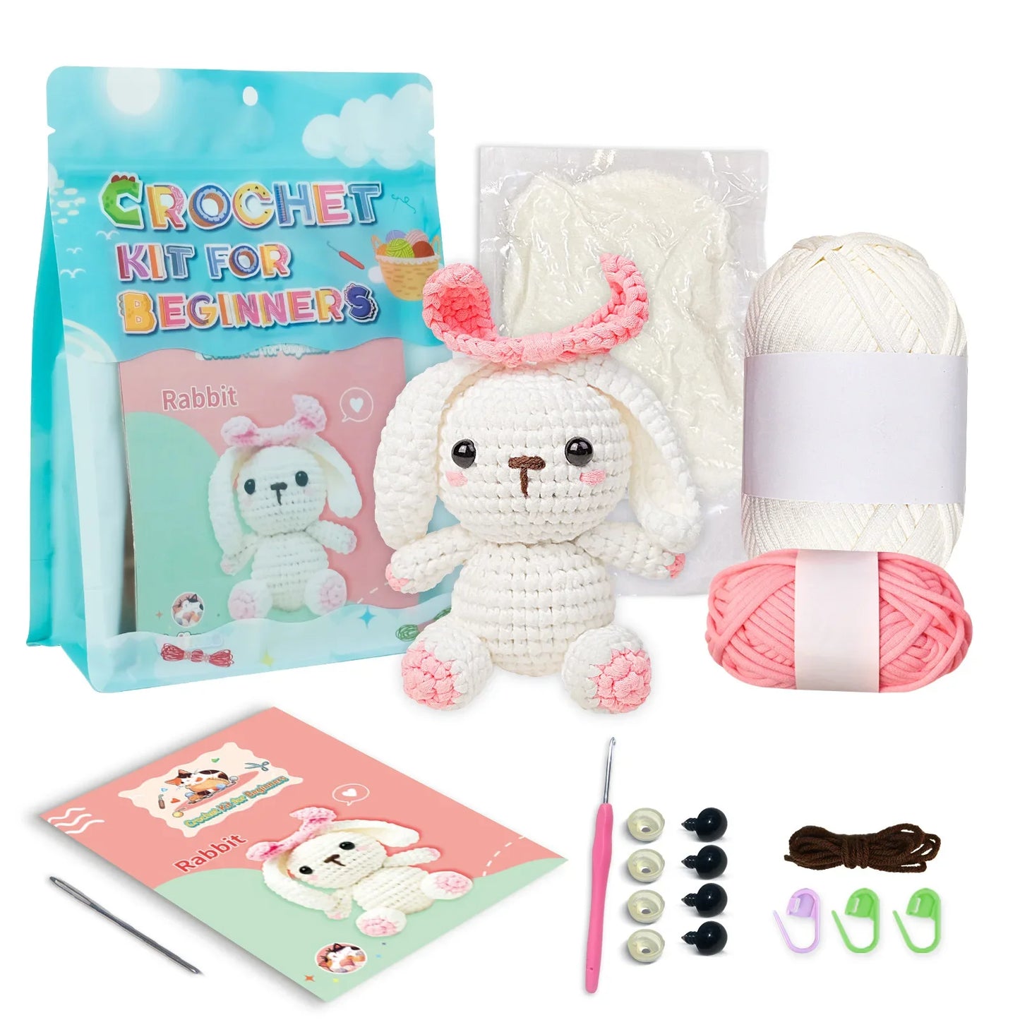 Bunny-Bun Crochet Kit - HookedIn