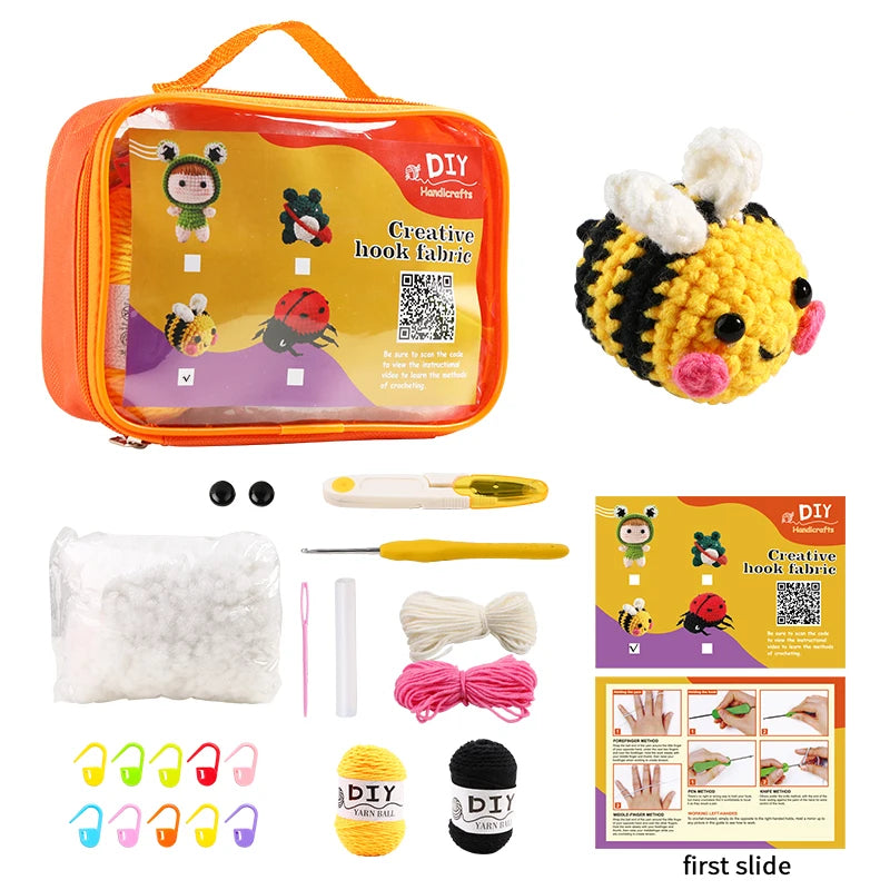 Buzz the Bee Crochet Kit - HookedIn