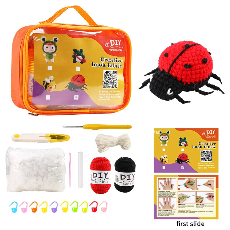 Letty the Ladybug Crochet Kit - HookedIn