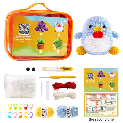 Penny the Penguin Crochet Kit - HookedIn