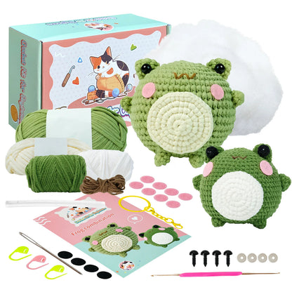 Froggy and Ribbit Crochet Kit - HookedIn