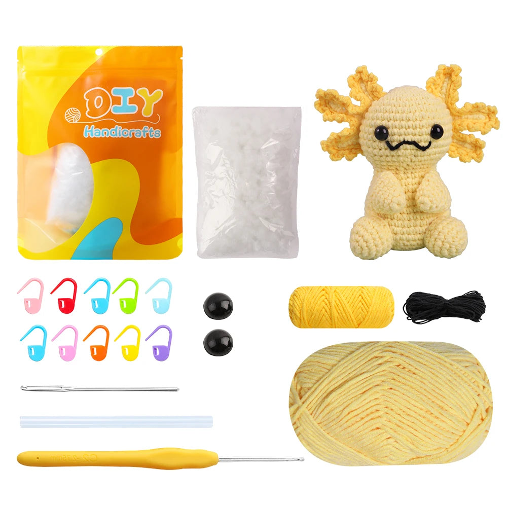 Axolotl Crochet Kits - HookedIn