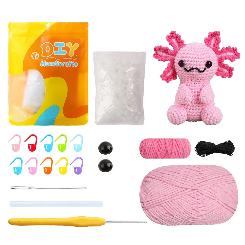 Axolotl Crochet Kits - HookedIn