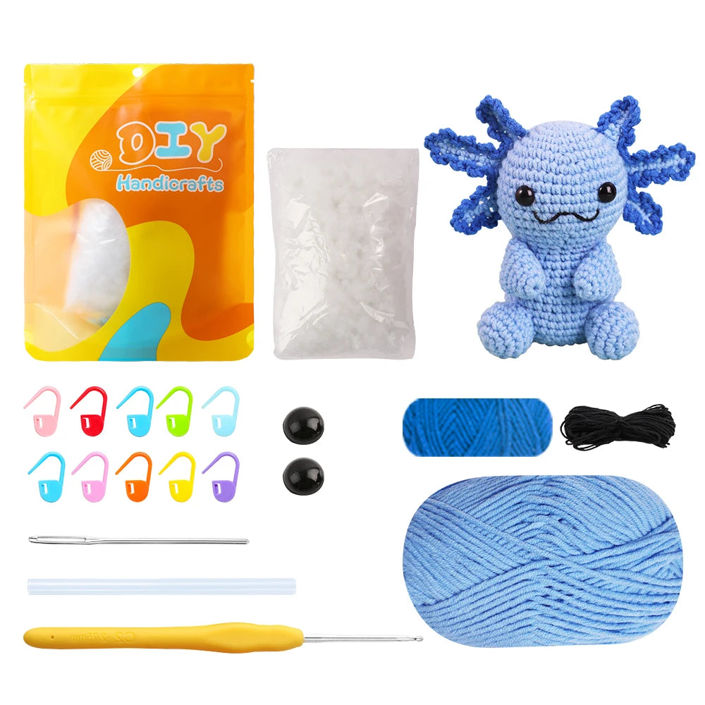 Axolotl Crochet Kits - HookedIn