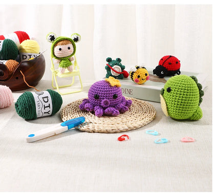 Dino the Dinosaur Crochet Kit - HookedIn