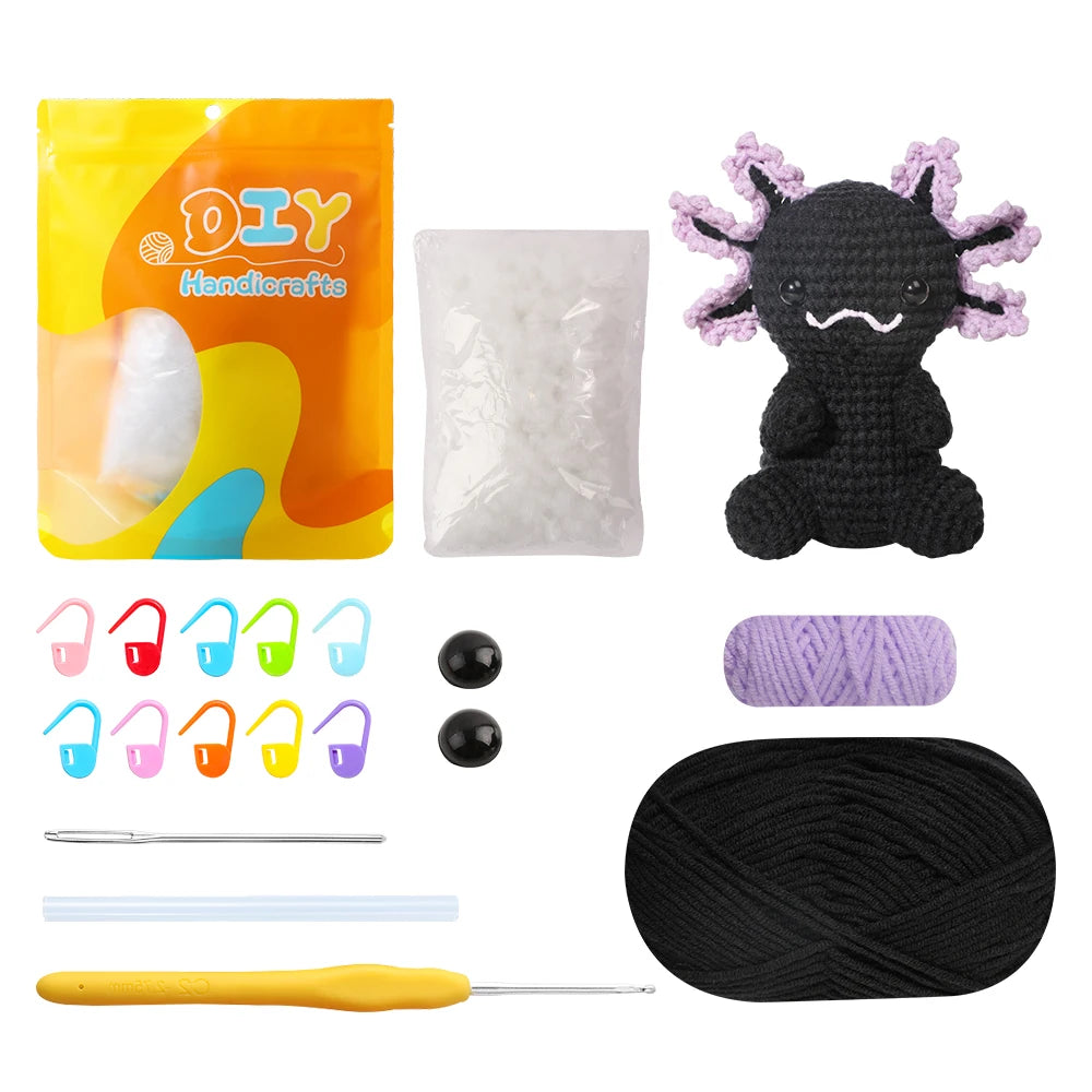 Axolotl Crochet Kits - HookedIn