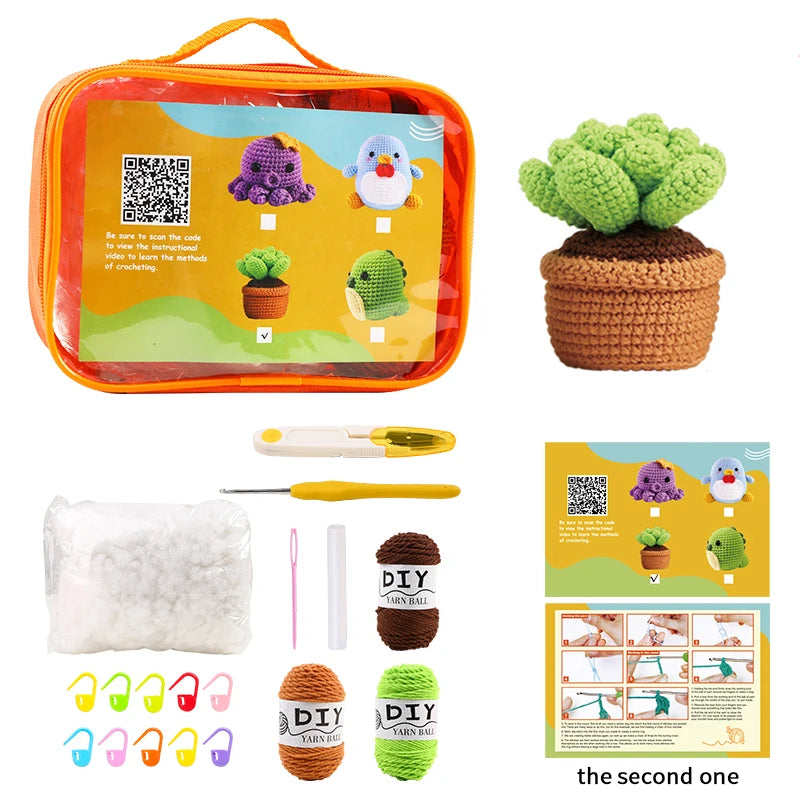 Succulent Crochet Kit - HookedIn